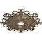 Ekena Millwork Orleans Ceiling Medallion (Fits Canopies up to 8 1/4"), 38 3/8"OD x 6 5/8"ID x 2 7/8"P, Warm Silver CM38OLWSS - alternate 4